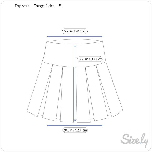 Express Women's Khaki Low Rise‎ Cargo Pocket Skirt, Size 8 - Picture 7 of 7